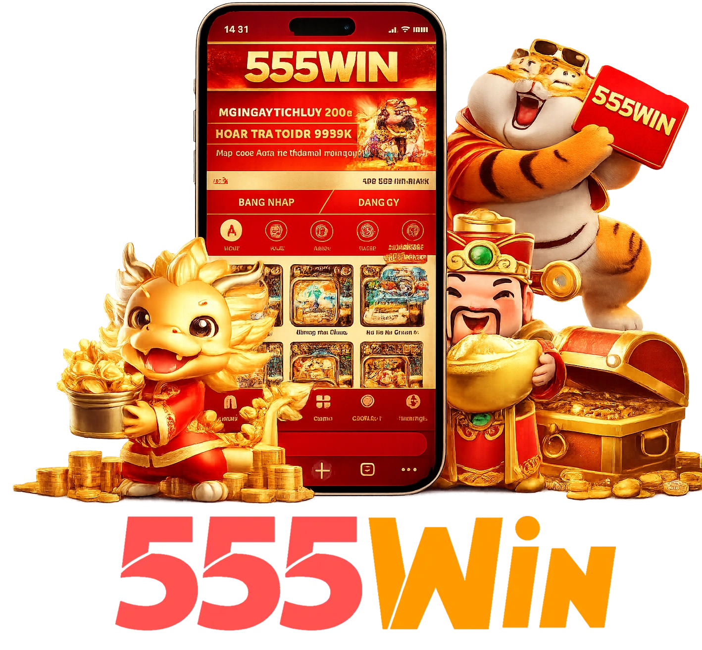 Ứng dụng và truy cập di động 555Win
